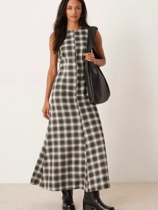 ASOS Dresses & Skirts - ASOS Design Racer Neck Satin Maxi Dress, Size 4